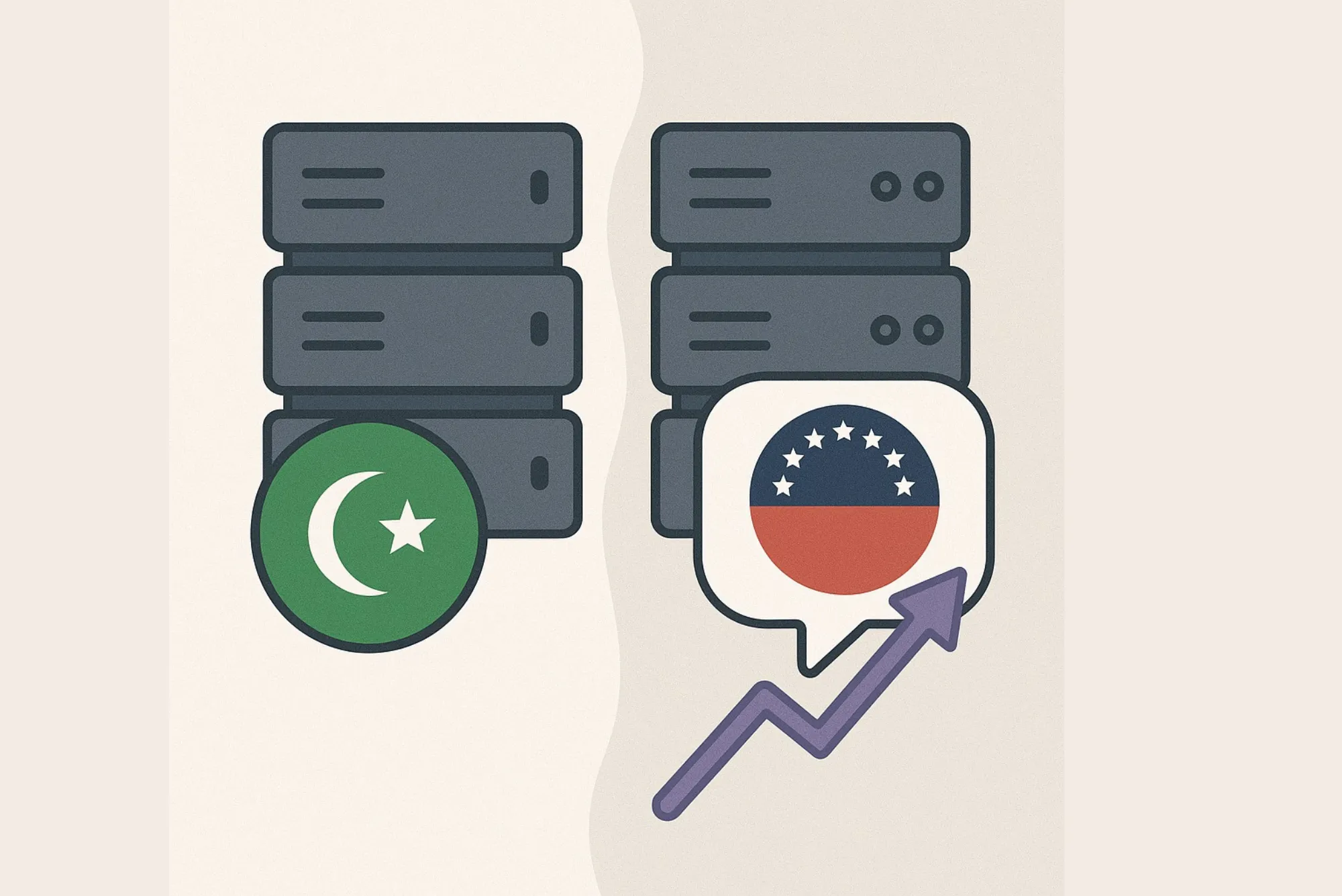 ما الفرق بين السيرفر العربي والسيرفرات الأجنبية؟